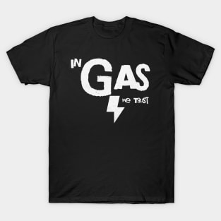 Men's Black Motorcycle T-Shirt, 'In Gas We Trust' by Renchlist Moto Supply Co. T-Shirt